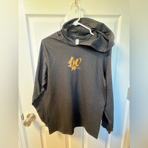 NWOT Hamilton HamilTEN Black Long Sleeve Men's Hooded Tee